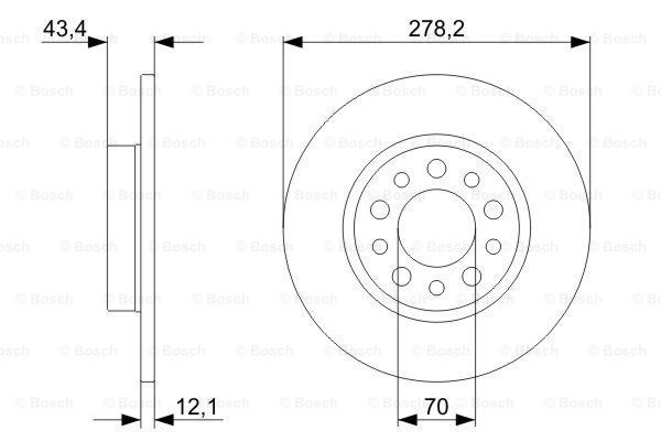 фото Тормозной диск bosch 0986479378