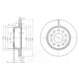

Тормозной диск DELPHI BG3029