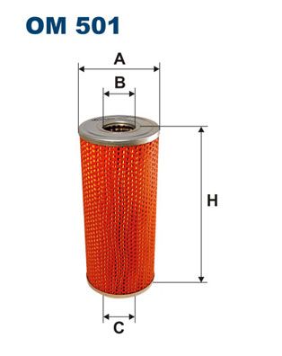 фото Фильтр масляный filtron om501