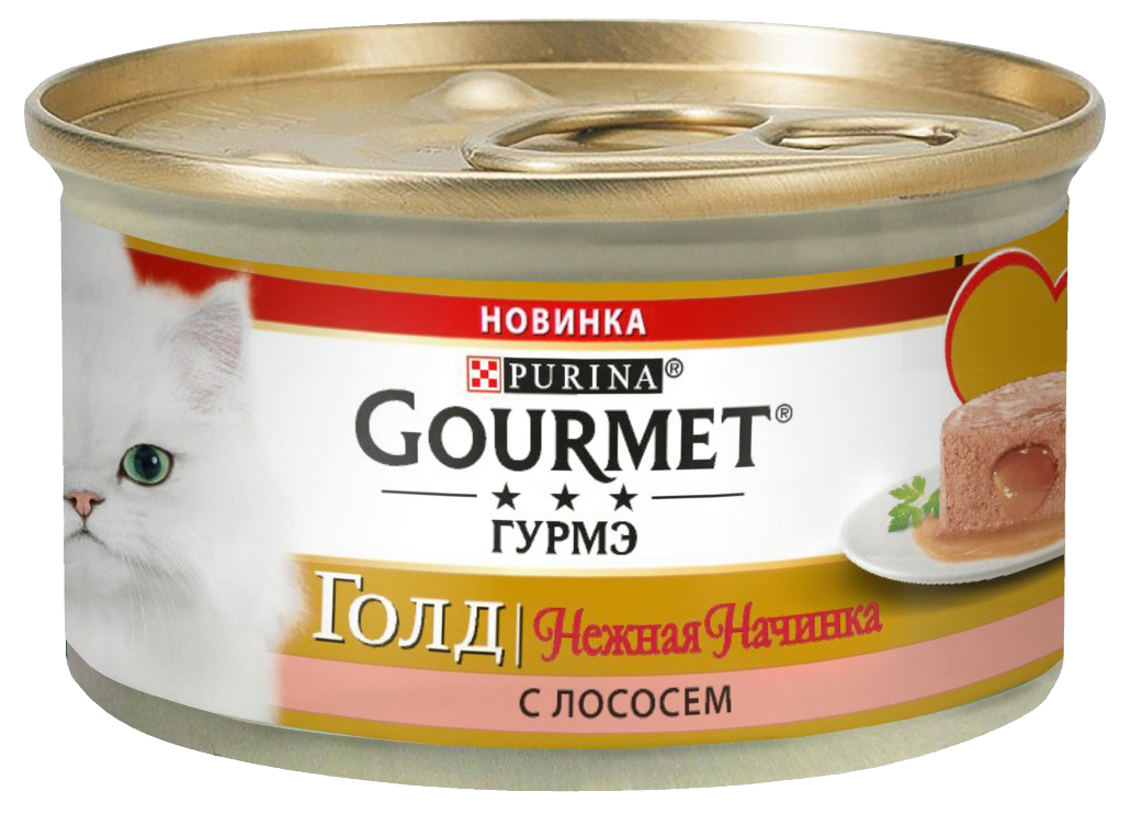 фото Консервы для кошек gourmet gold, лосось, 85г