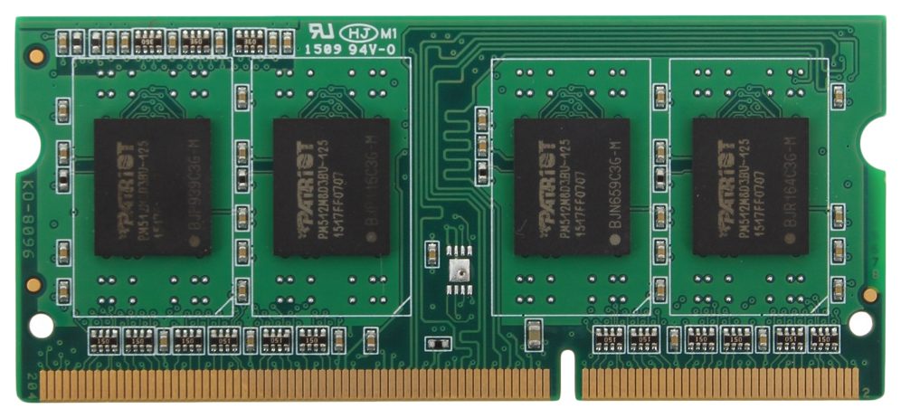 

Оперативная память Patriot 4Gb DDR-III 1600MHz SO-DIMM (PSD34G160081S), Signature Line