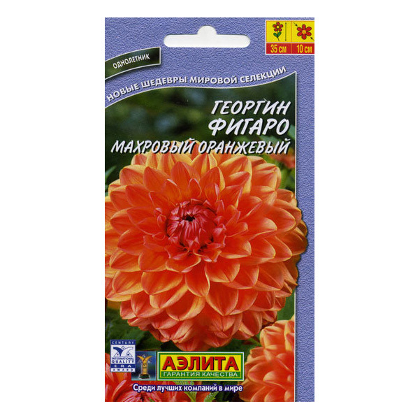 

Семена георгин Аэлита Фигаро махровый Оранжевый 72798 1 уп.
