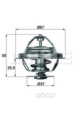 фото Термостат mahle tx2080d mahle/knecht