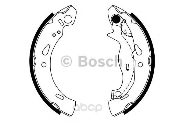 

Тормозные колодки барабанные ford fiesta 1.4tdci/1.6tdci 08 BOSCH 986487753
