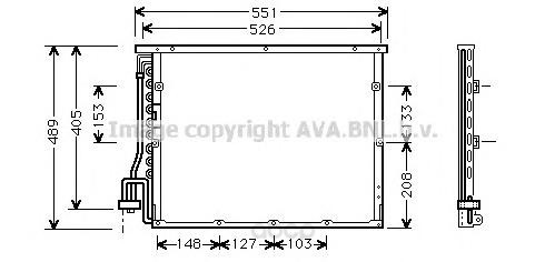 

Радиатор охлаждения двигателя Ava BW5148