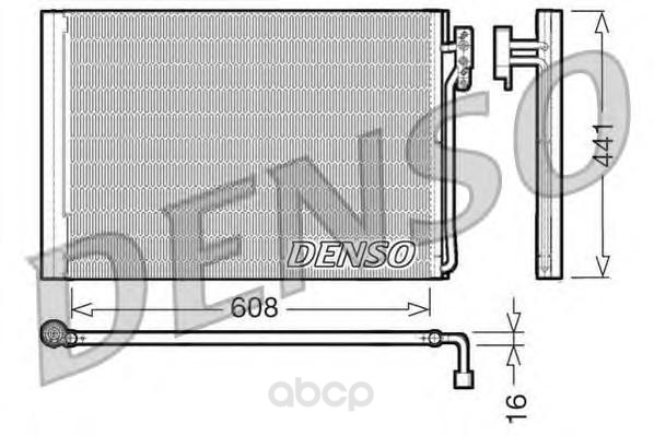 Радиатор охлаждения двигателя DENSO DCN14001