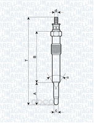 фото Свеча накаливания magneti marelli 062900018304