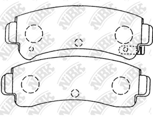 Тормозные колодки NiBK дисковые PN2283