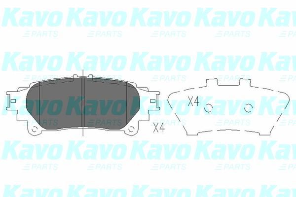

Комплект тормозных дисковых колодок KaVo Parts KBP-9111