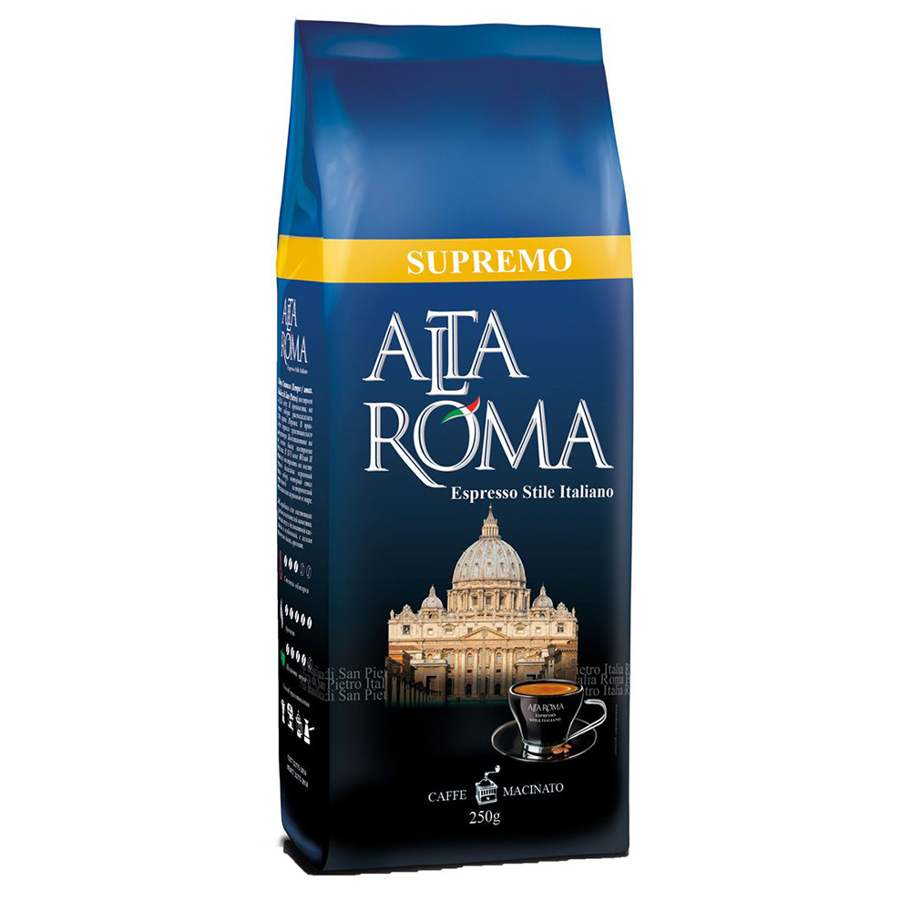 Кофе Alta Roma супремо молотый 250 г