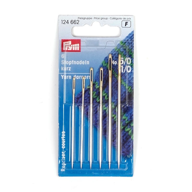 

124662 "Prym" Иглы ручные для штопки короткие №5/0-1/0 уп,6шт