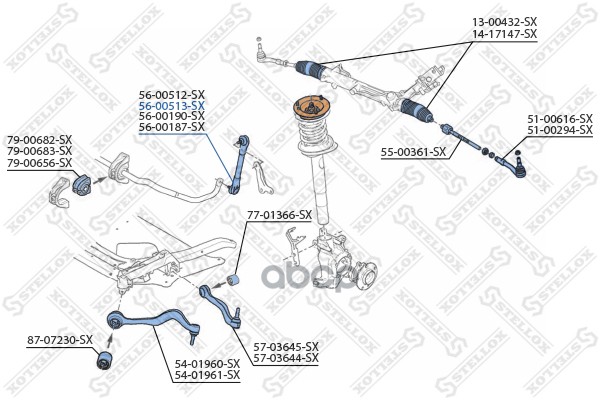 фото Стойка стабилизатора stellox 5600513sx