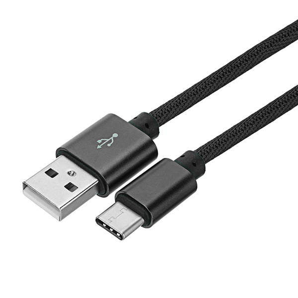 Кабель Xiaomi Mi Braided Cable Type-C (Black/Black), 1 м