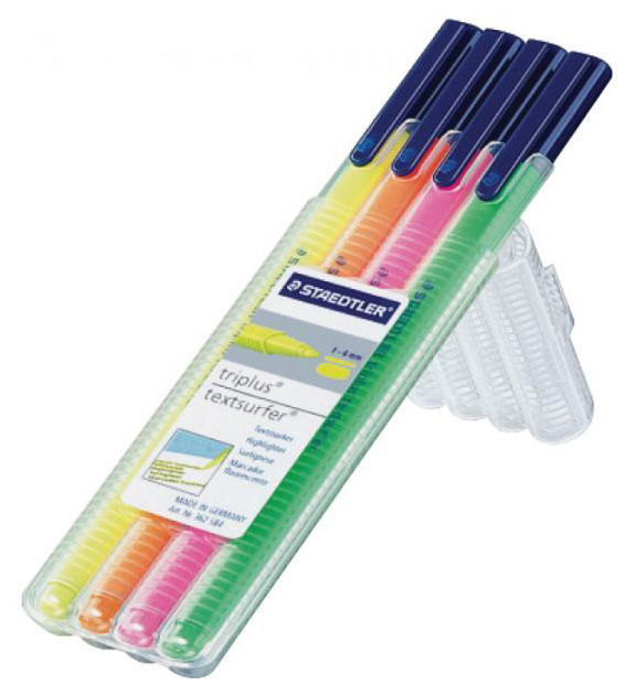 

Текстовыделитель Staedtler Triplus textsurfer 4 шт, ST362SB4