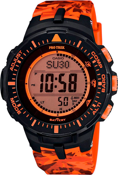 фото Наручные часы электронные мужские casio pro trek prg-300cm-4e