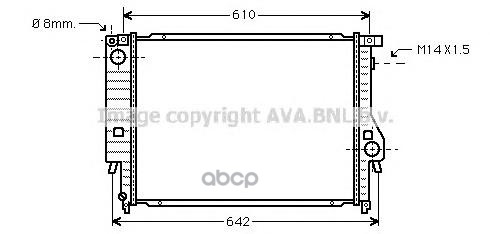 фото Радиатор охлаждения ava quality cooling bw2047