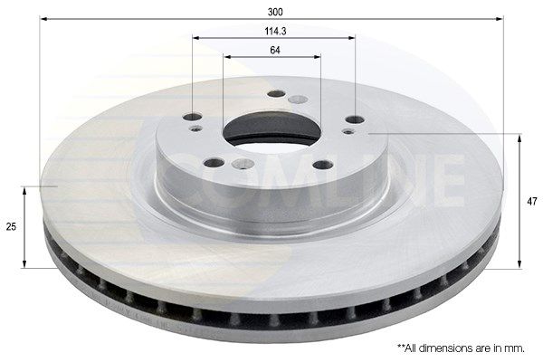 фото Тормозной диск comline adc0575v