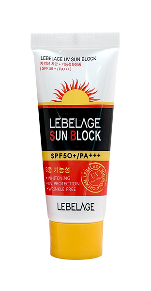 Солнцезащитное средство Lebelage UV Sun Block SPF50+/ PA+++ 30 мл original fittools блок для занятий йогой black block