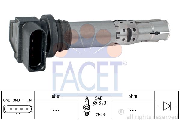 Катушка зажигания FACET 9.6374