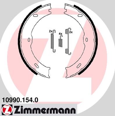 

Тормозные колодки ZIMMERMANN стояночного тормоза 109901540