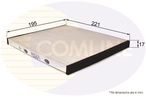 фото Фильтр салона comline ekf312