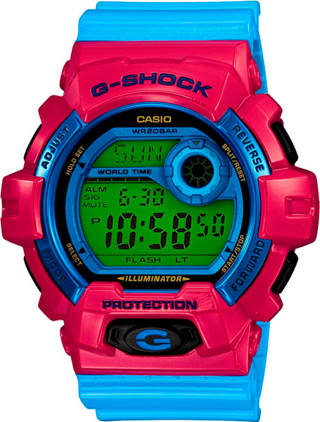 фото Японские наручные часы casio g-shock g-8900sc-4e с хронографом