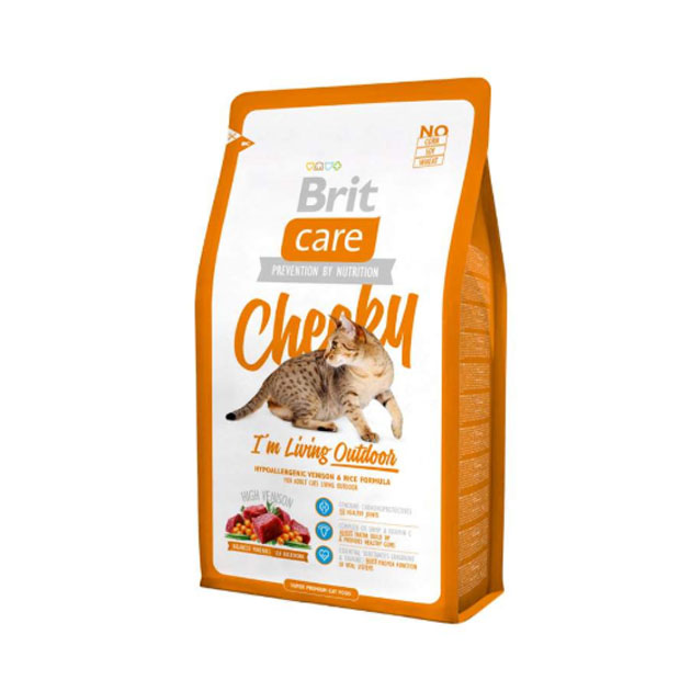 

Сухой корм для кошек Brit Care Cheeky Outdoor, для активных уличных, оленина, 2кг, Care Cheeky Outdoor