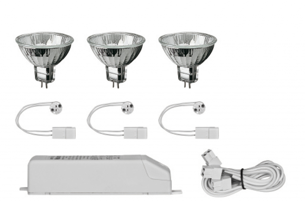 фото Набор лампы галоген 3х35w,gu5.3 + транc-р 105w 99749 paulmann