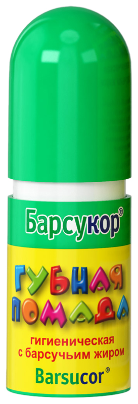 Помада гигиеническая Барсукор с барсучьим жиром 3, 5 г, NoBrand  - купить