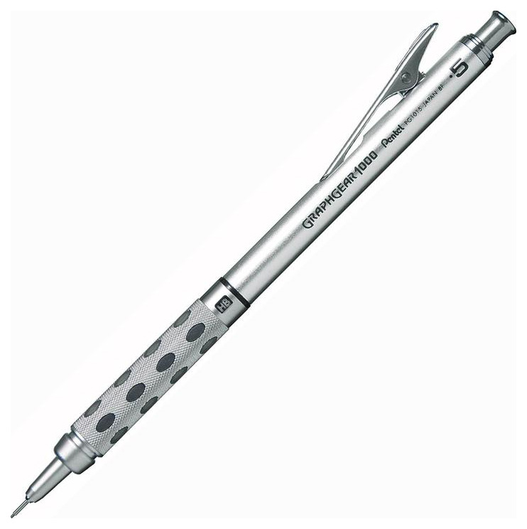 

Карандаш механический профессиональный Pentel "PG1015", 0,5 мм, Серый