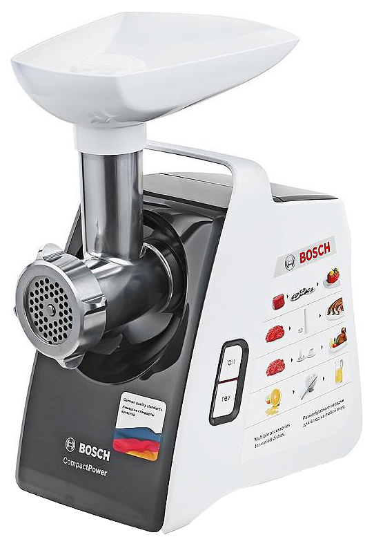 

Электромясорубка Bosch CompactPower MFW3630A White, CompactPower MFW3630A