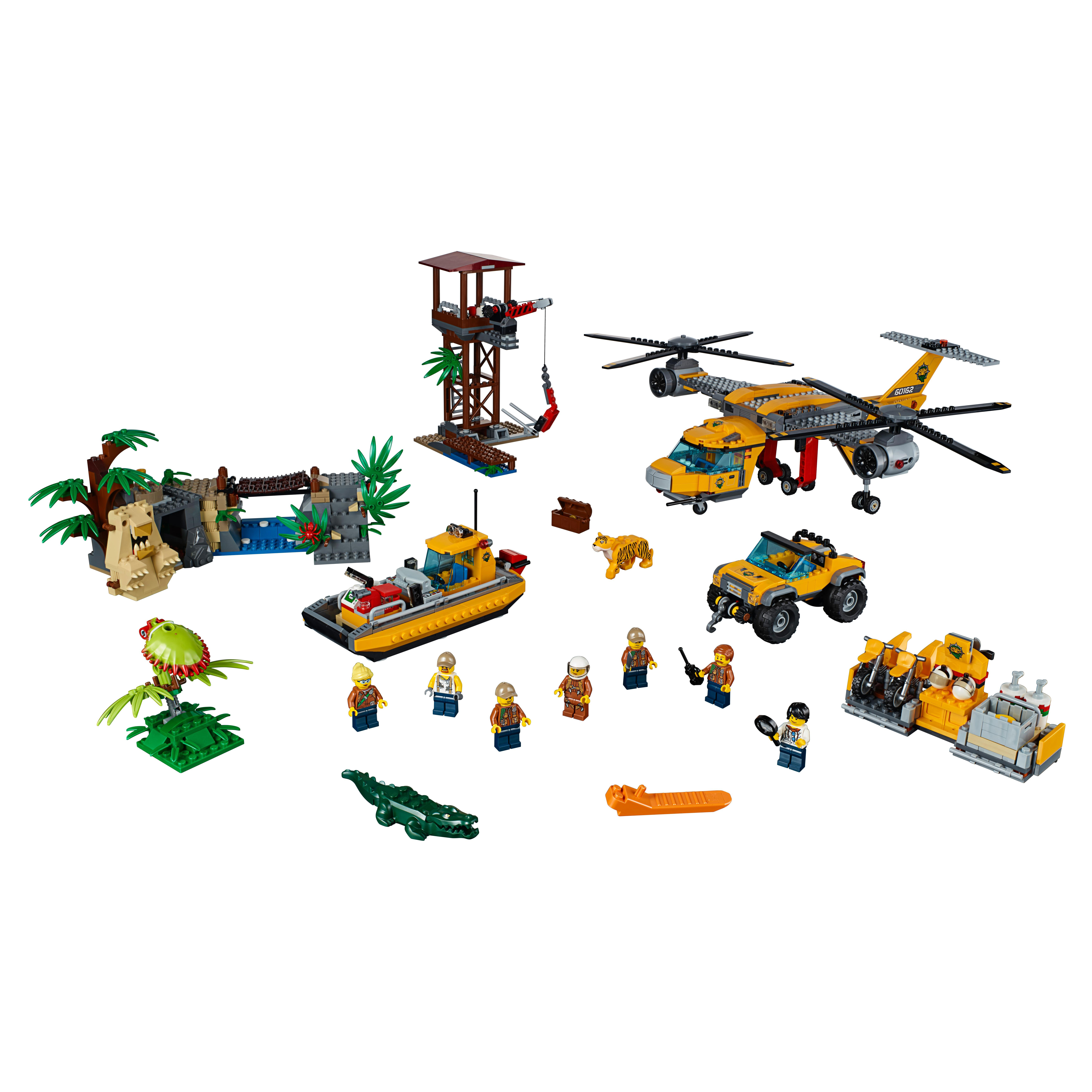 фото Конструктор lego city jungle explorers вертолёт для доставки грузов в джунгли (60162)