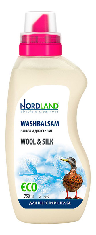 фото Гель для стирки nordland eco wool&silk 750 мл