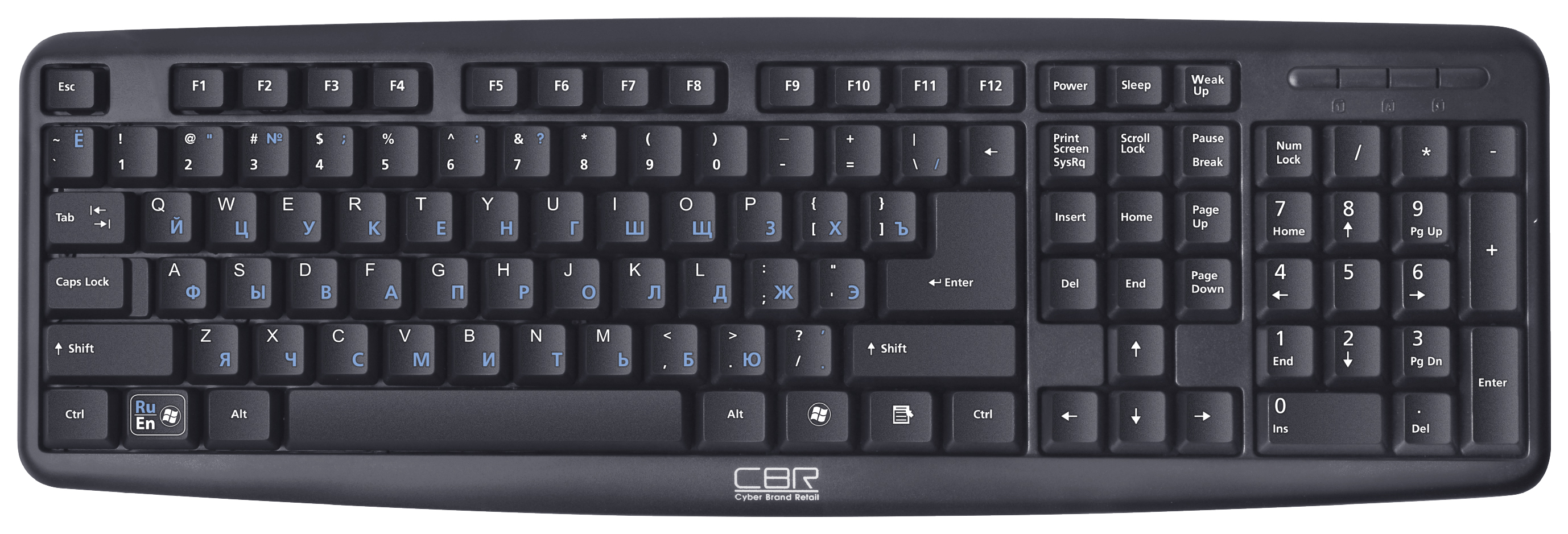 

Клавиатура CBR KB 106 Black, KB 106