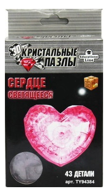 

3D-пазл Educational Line 43 детали, сердце L