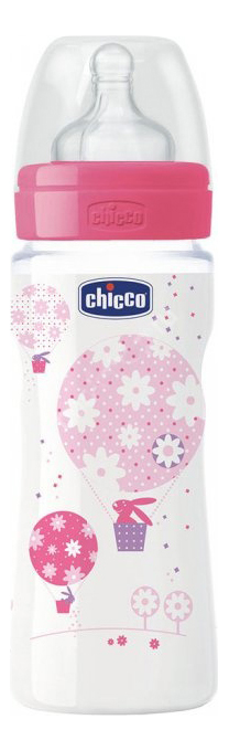 фото Детская бутылочка chicco well-being girl 4 мес 330 мл 310205122