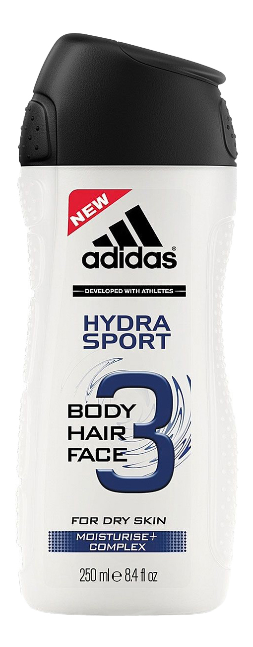Купить Гель для душа Adidas Hydra Sport 250 мл для мужчин, гель для душа Hydra Sport 31984043000