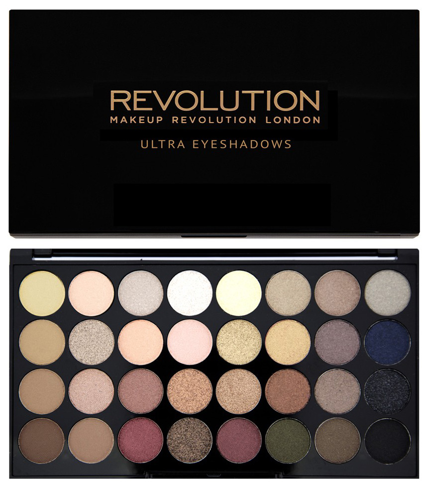 

Тени для век Makeup Revolution Ultra 32 Shade Eyeshadow Palette Flawless 16 г, ultra 32 Shade Eyeshadow Palette Flawless