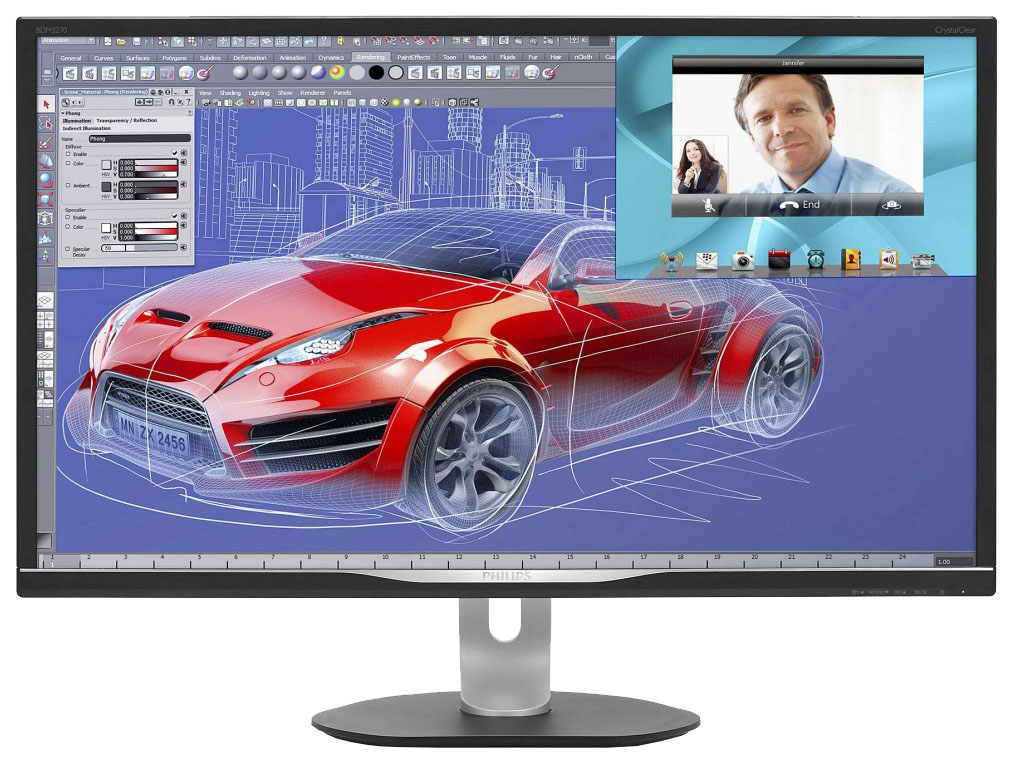 фото Монитор philips bdm3270qp/00 черный