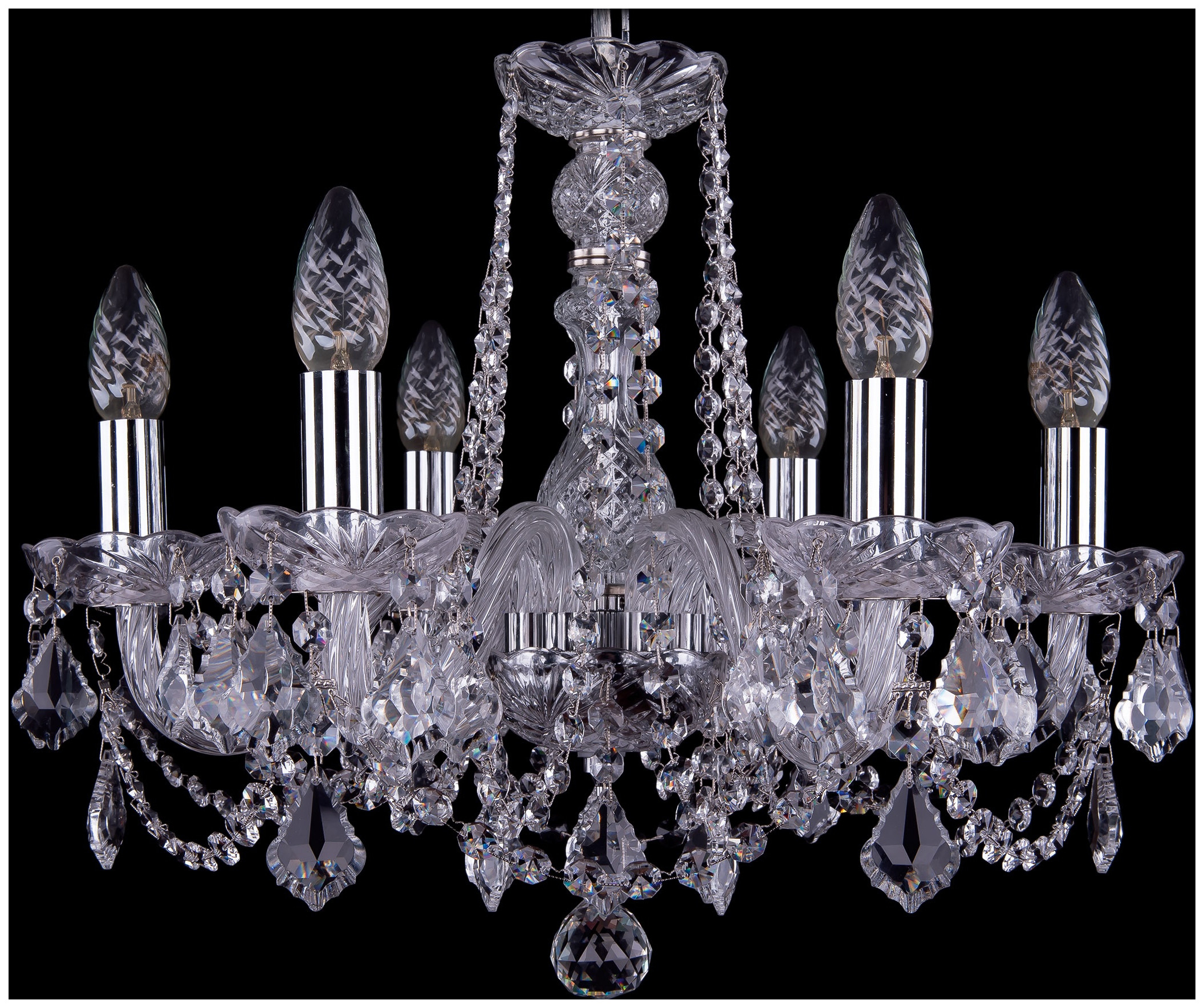 

Люстра подвесная Bohemia Ivele Crystal 1402/6/160/Ni/Leafs, ivele Crystal