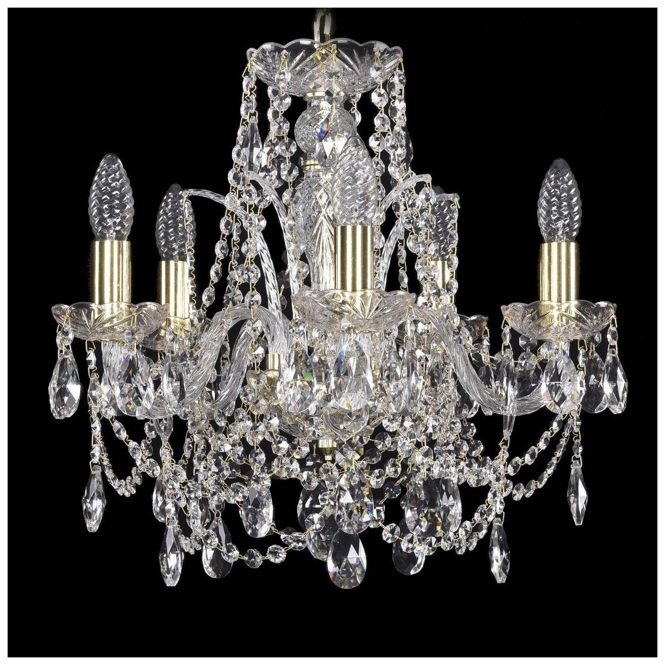 фото Люстра подвесная bohemia ivele crystal 1411/5/141/g