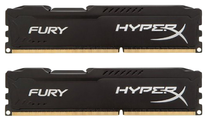 

Оперативная память HyperX FURY HX318C10FBK2/16, HyperX FURY Black