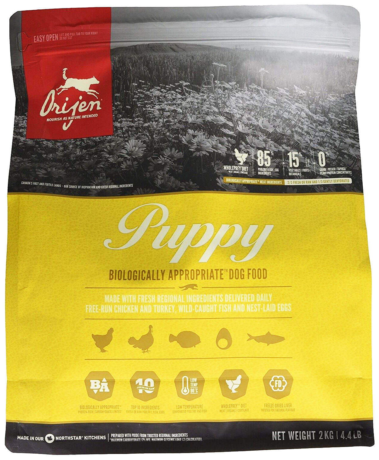 

Сухой корм для щенков Orijen Puppy, индейка, рыба, цыпленок, 2кг, Puppy