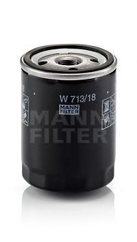 Фильтр масляный двигателя MANN-FILTER W713/18