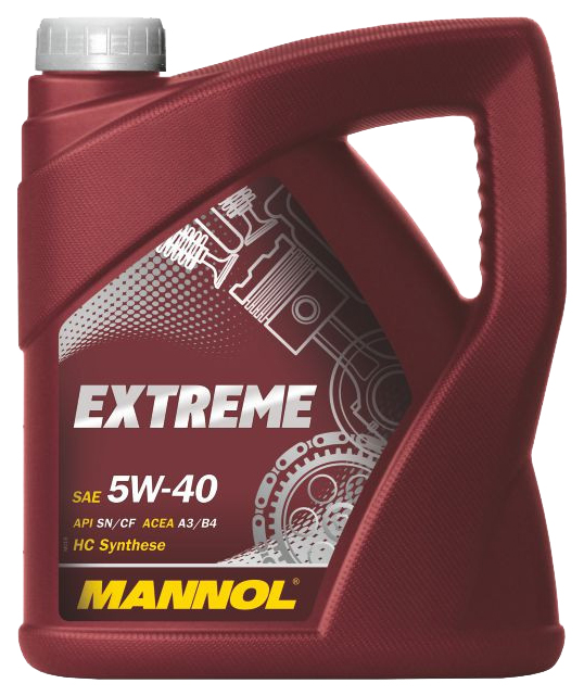 

Моторное масло Mannol Extreme 1075-4+1 5W40 5 л, Extreme