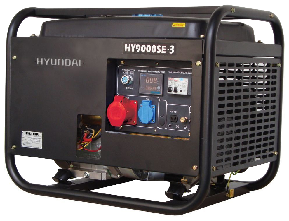 Бензиновый генератор Hyundai HY 9000SE-3 предпусковой подогреватель для hyundai с двигателем g4ea старт
