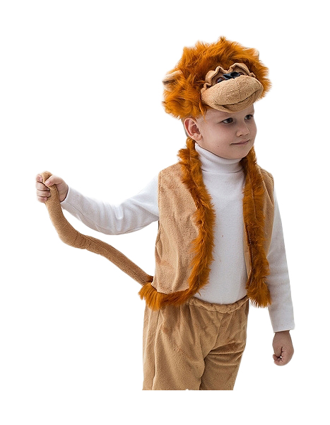 фото Карнавальный костюм бока обезьянка, цв. коричневый р.104