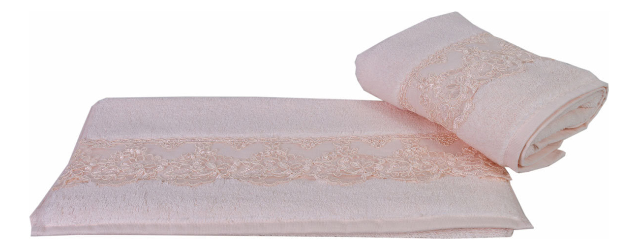 фото Банное полотенце hobby home textile розовый