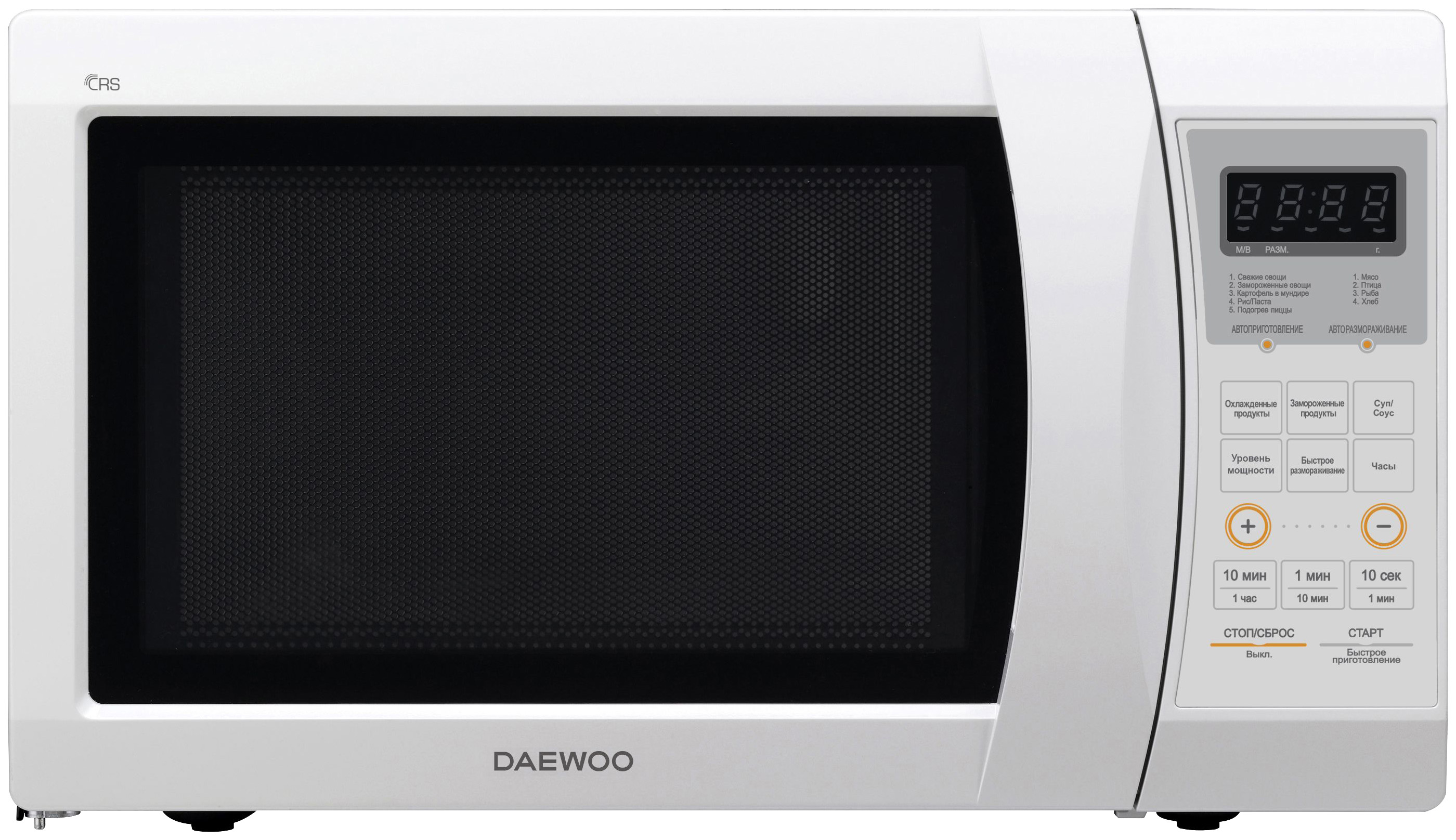 фото Микроволновая печь соло daewoo kor-81ab white