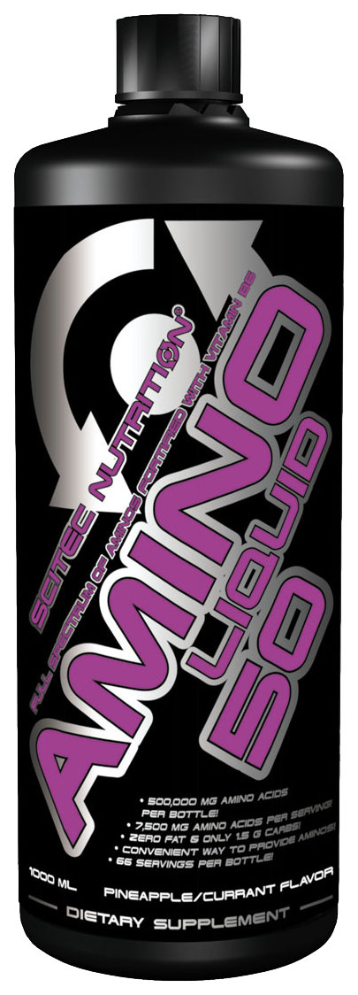 

Amino Liquid 50 Scitec Nutrition, 1000 мл, cherry/guava, Amino Liquid 50